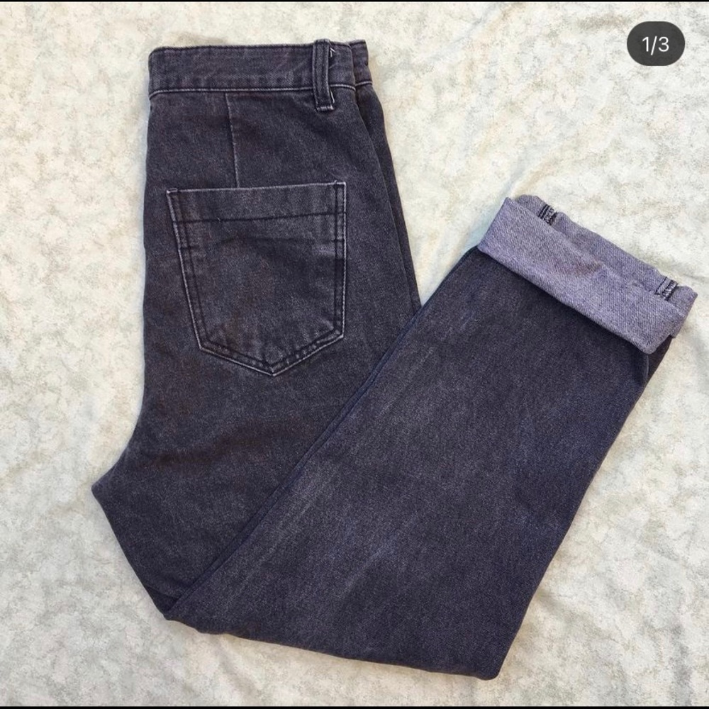 OAK + FORT BLACK MOM JEANS!